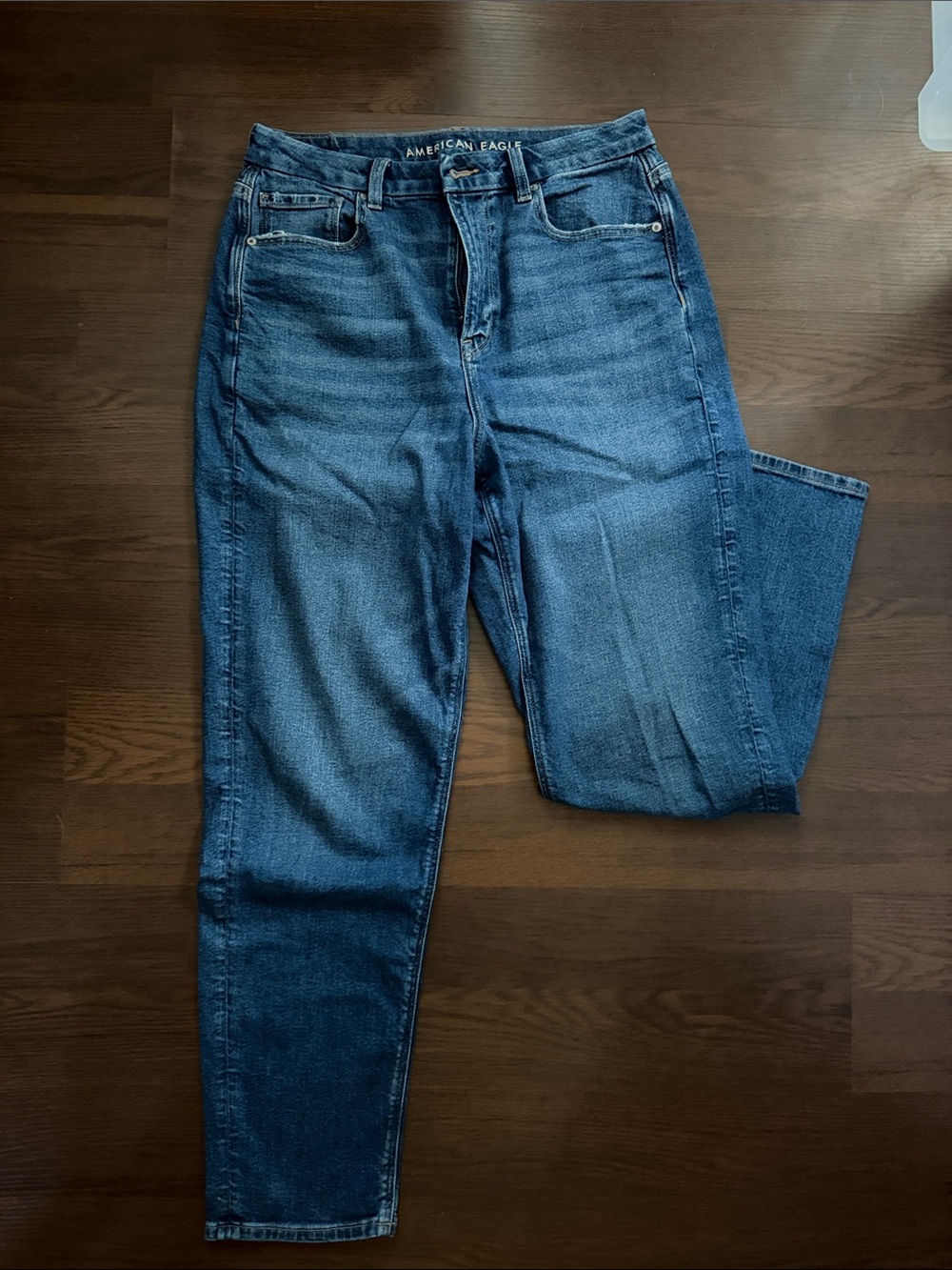 American Eagle Outfitters Straight Leg Jeans - Blue Wash